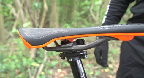 Bike seat height tube angle