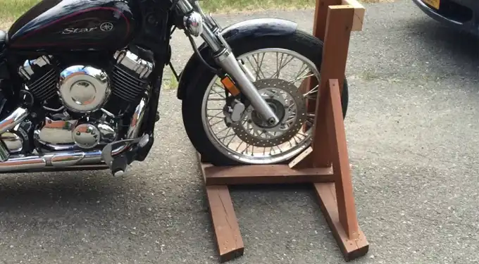 How To Make a Motorcycle Wheel Chock Out Of Wood