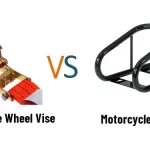 Motorcycle Wheel Vise vs Chock