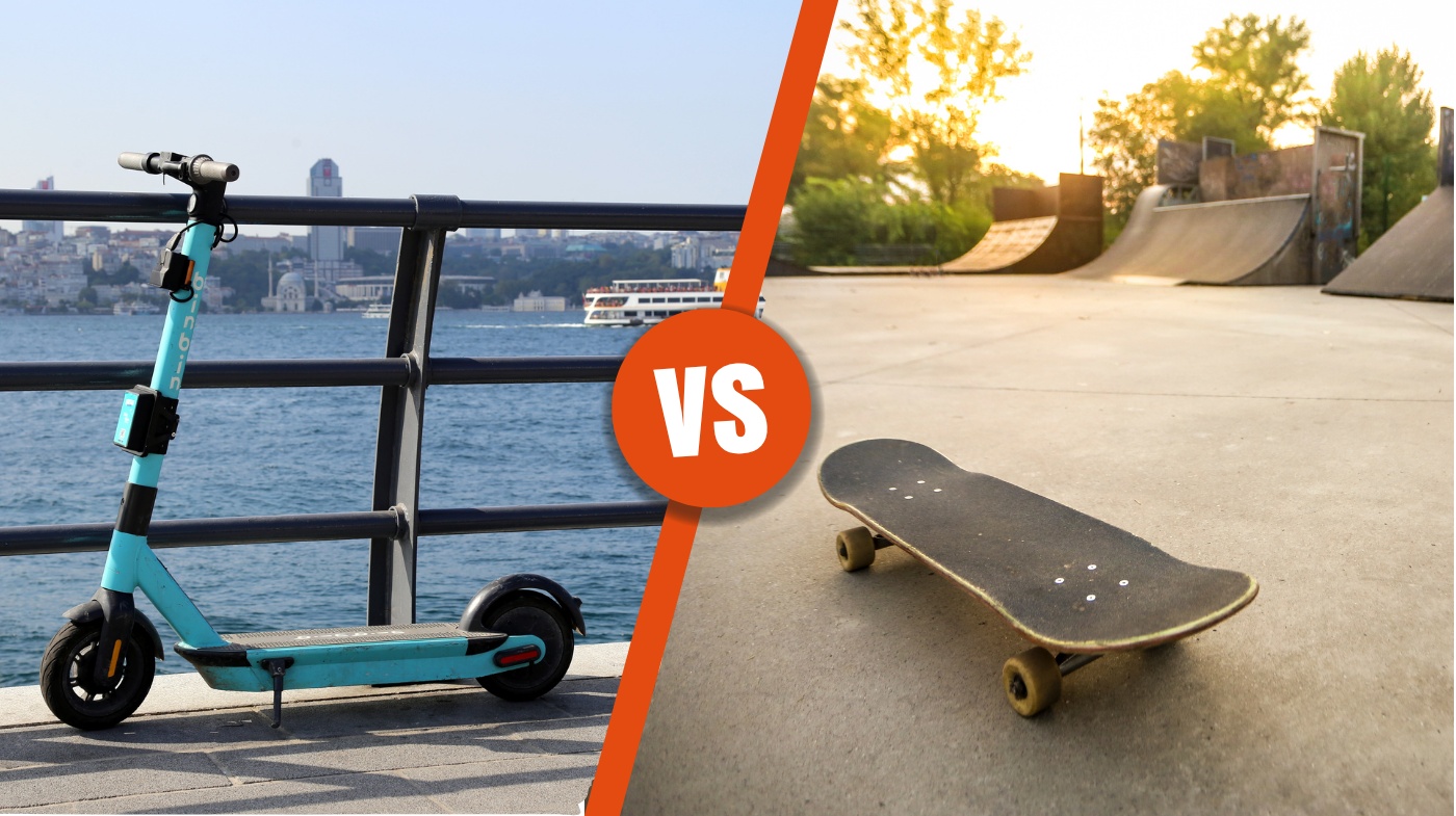 scooter vs skateboard