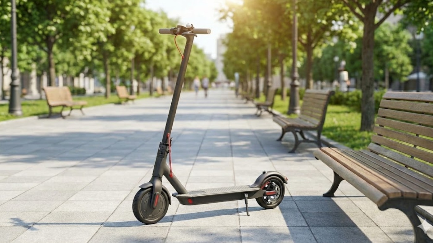 can you ride an e scooter on the sidewalk