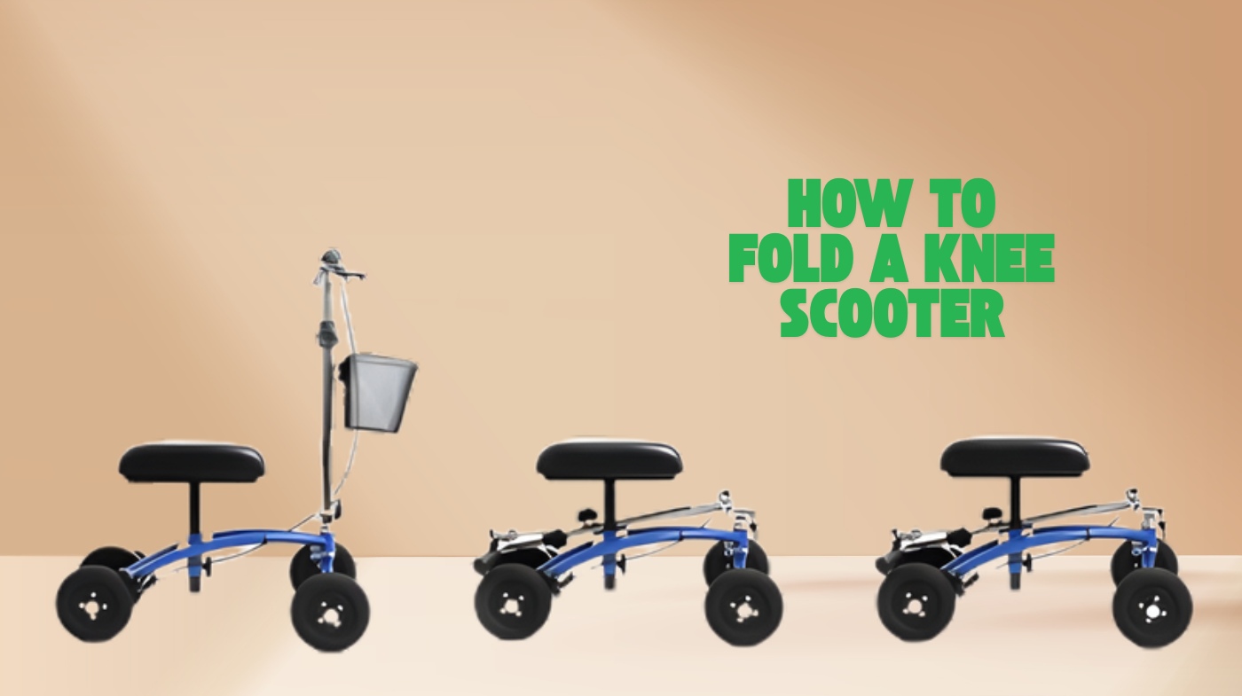 how to fold a knee scooter