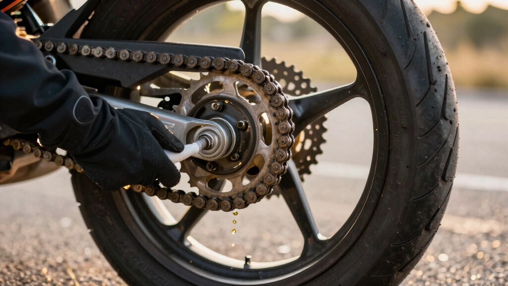 lubricate motorcycle chain regularly