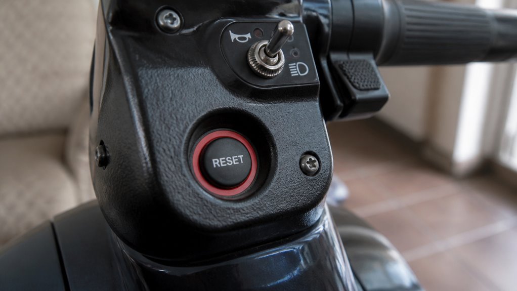 locate mobility scooter reset