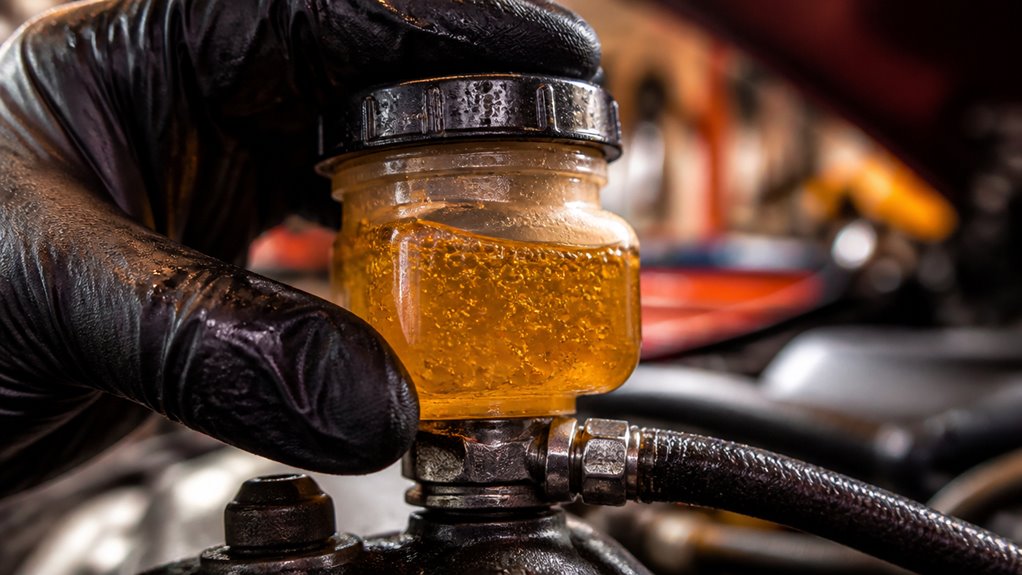 spongy pedal reduced braking