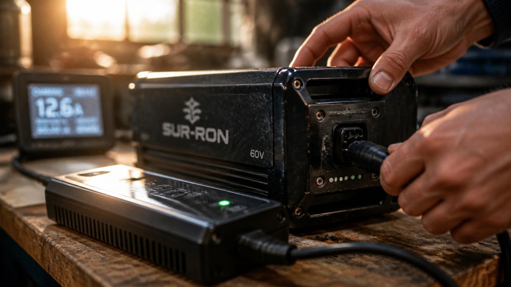typical surron battery charge time